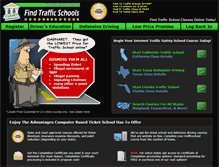 Tablet Screenshot of findtrafficschools.com